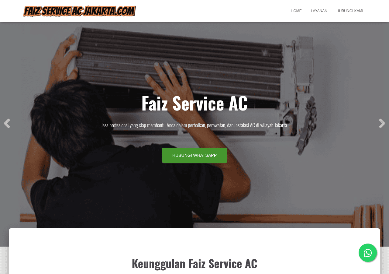 Screenshot of faizserviceacjakarta.com