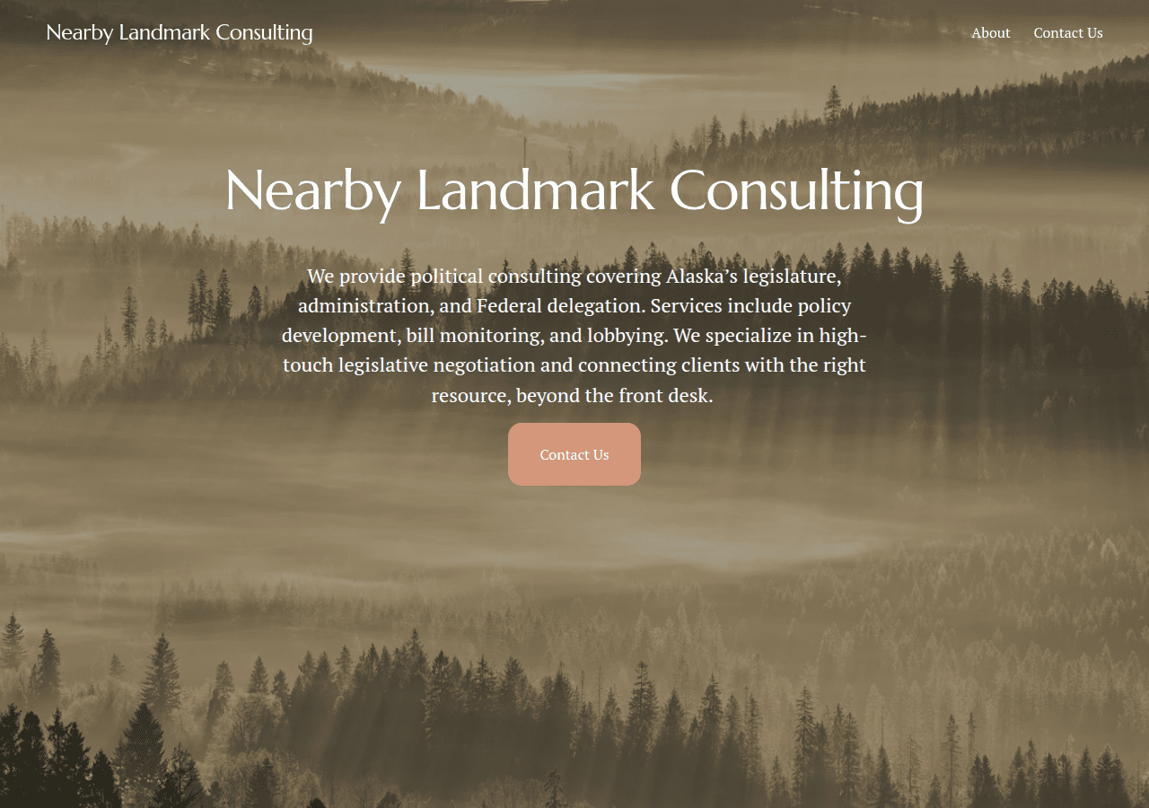 Screenshot of nearbylandmark.com
