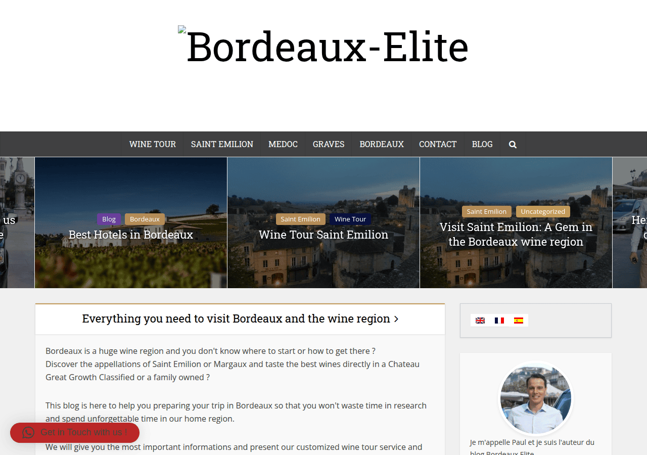Screenshot of bordeaux-elite.com