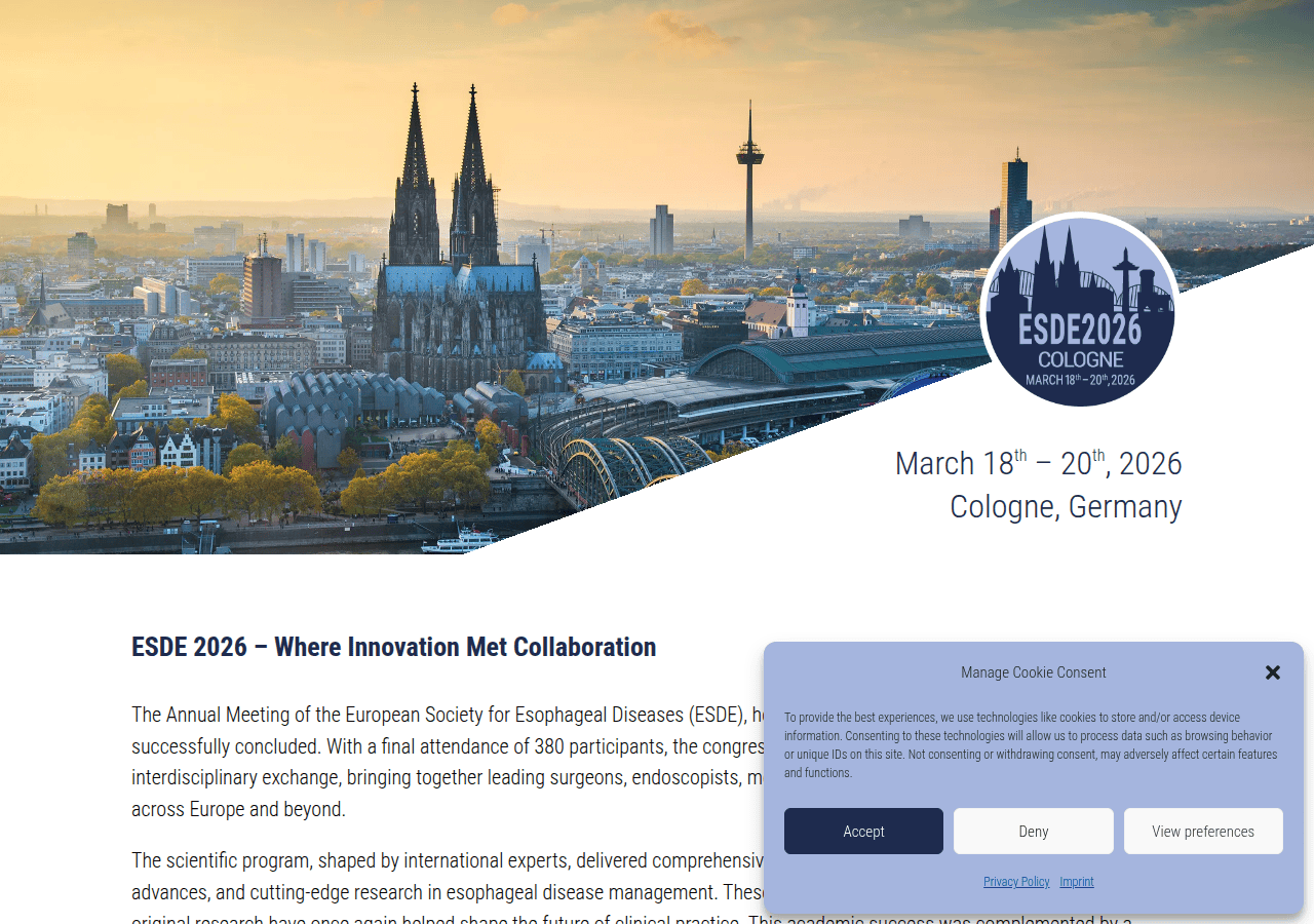 Screenshot of esde2026.com