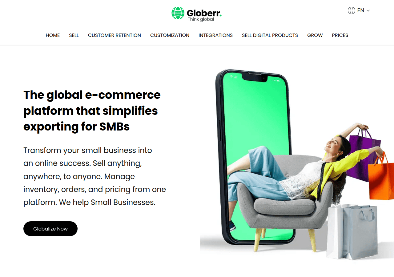 Screenshot of globerr.io