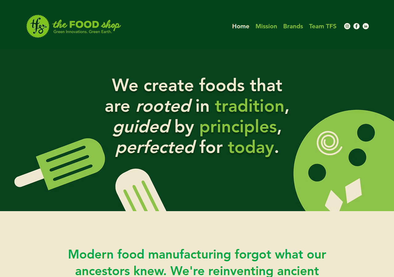 Screenshot of thefoodshop.com