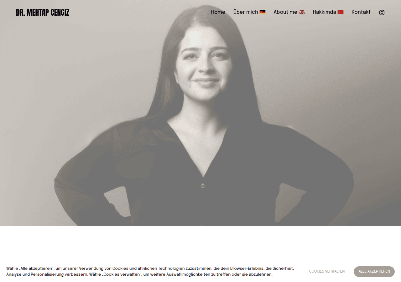 Screenshot of drmehtapcengiz.com