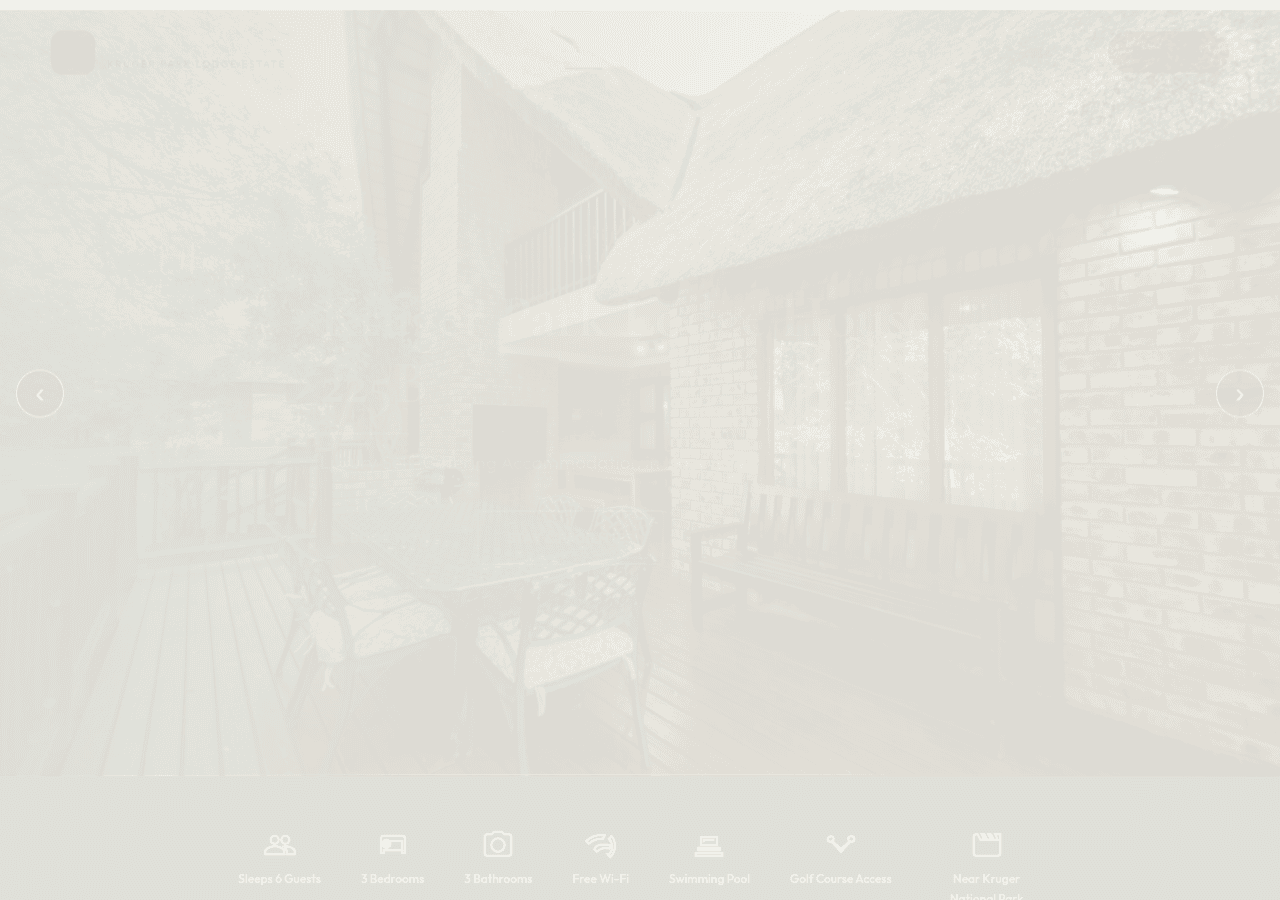Screenshot of krugervacations.co.za