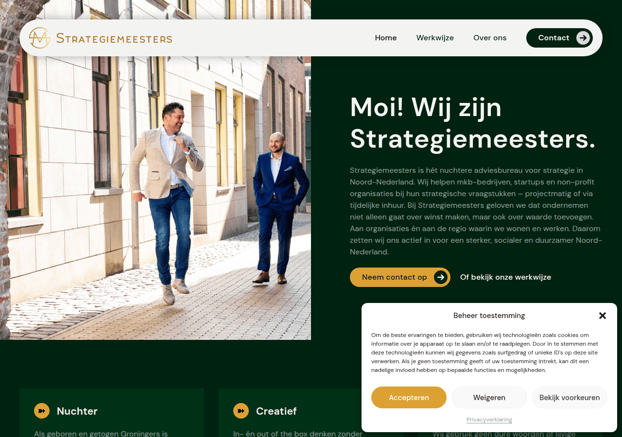 Screenshot of strategiemeesters.eu