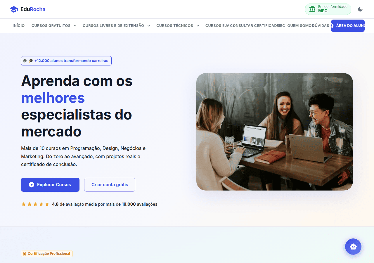Screenshot of eadportalacademico.com.br