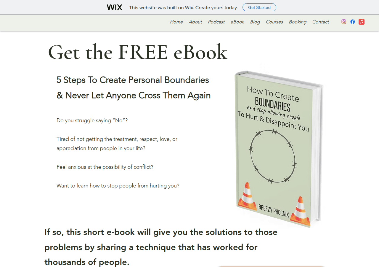 Screenshot of breirow9.wixsite.com
