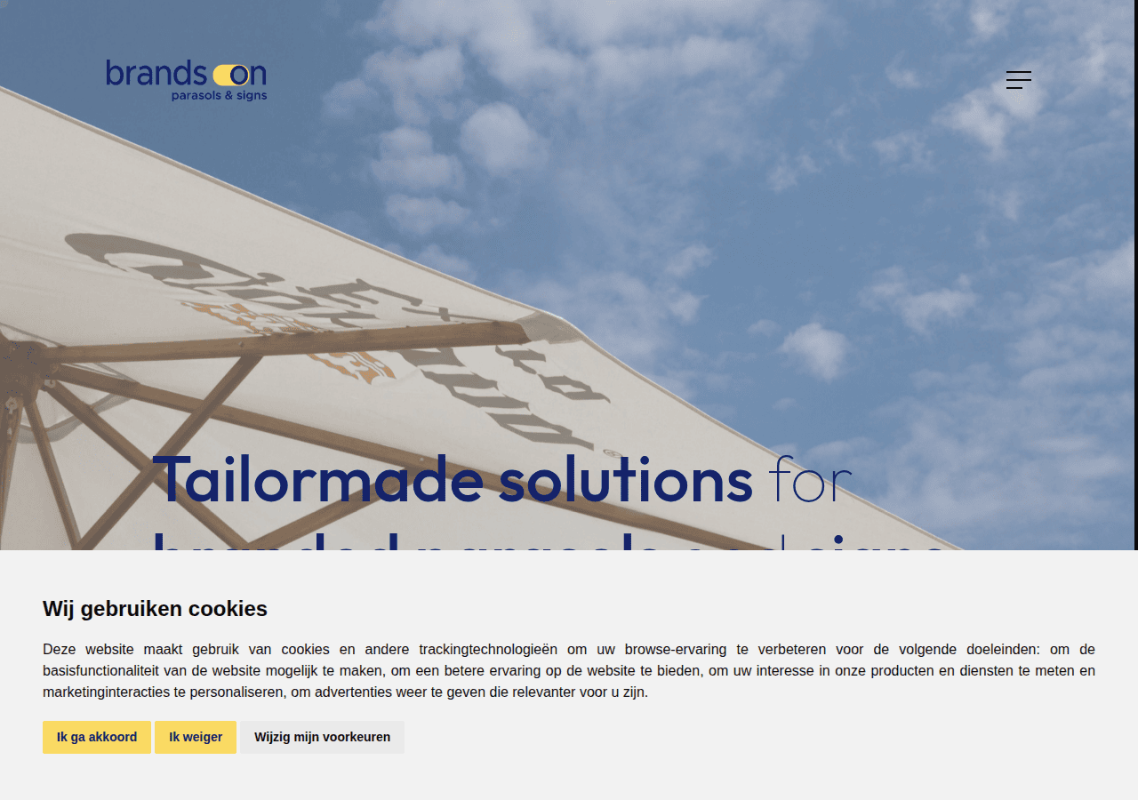 Screenshot of brands-on.eu
