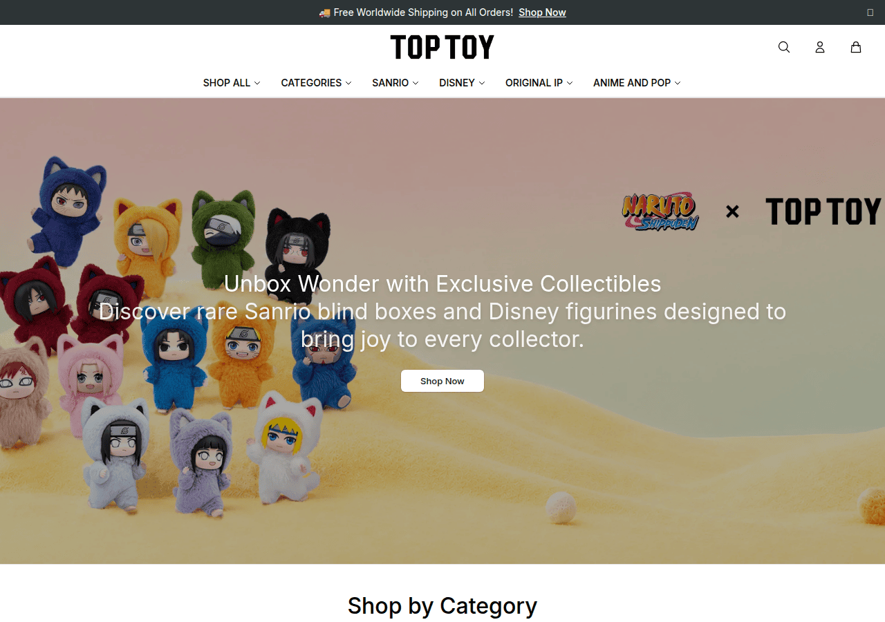 Screenshot of toptoyblindbox.shop