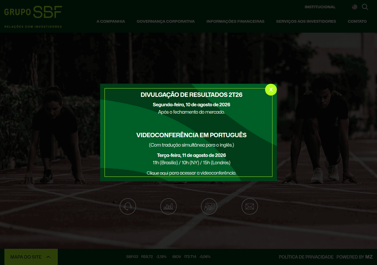 Screenshot of gruposbf.com.br