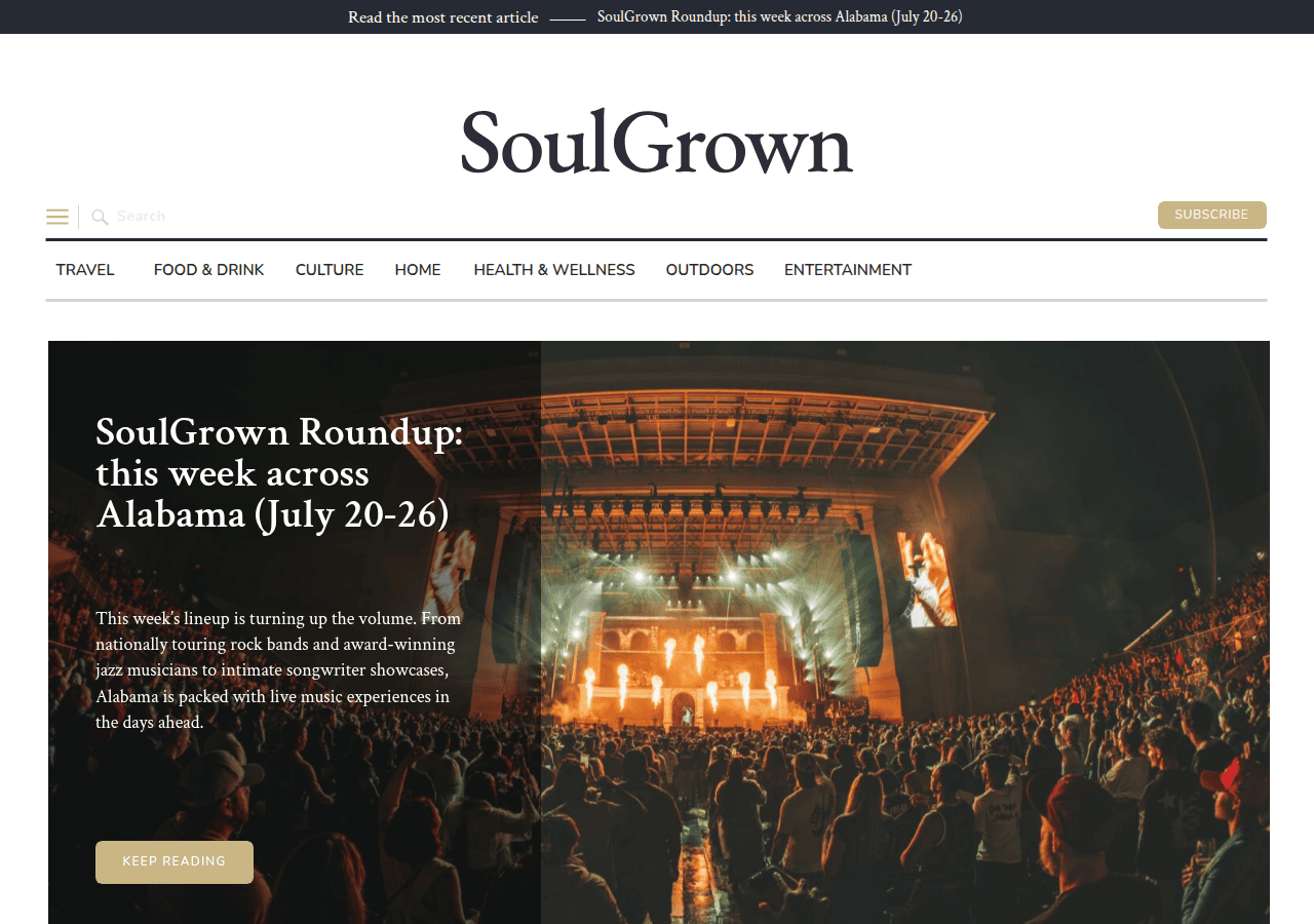 Screenshot of soul-grown.com