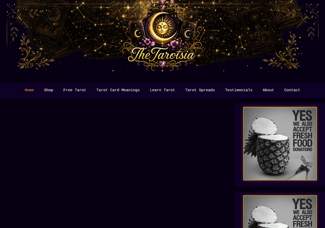 Screenshot of thetarotsia.com