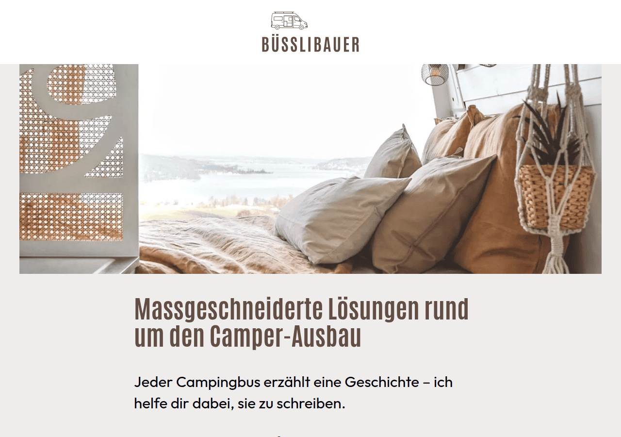 Screenshot of buesslibauer.ch