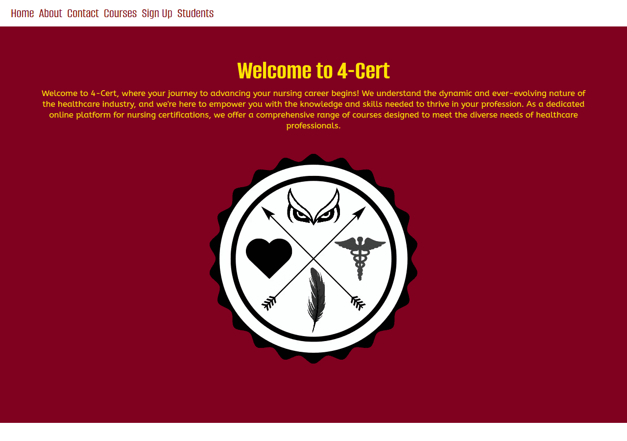 Screenshot of 4-cert.com