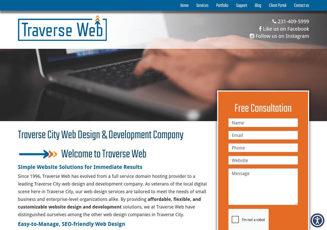 Screenshot of traverseweb.com