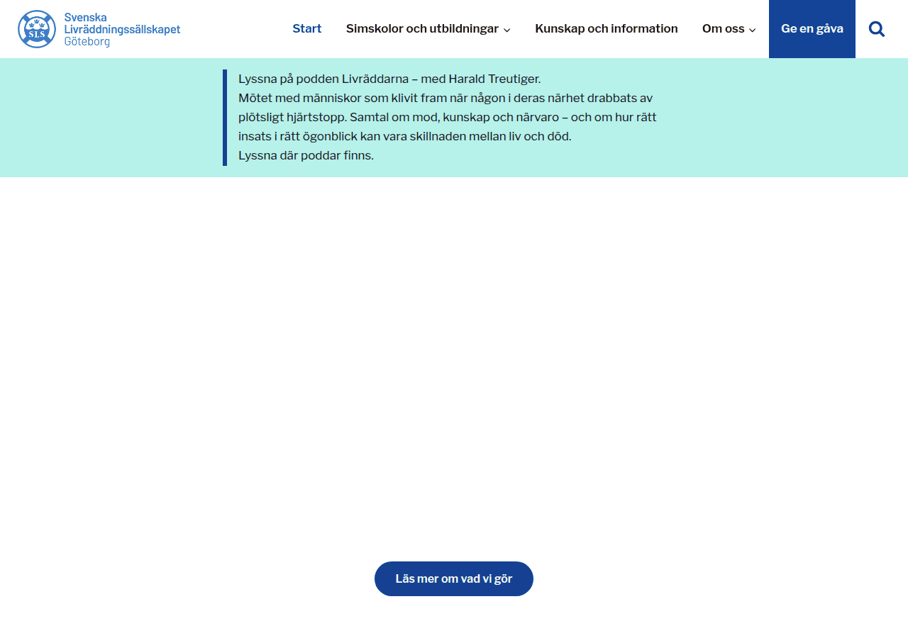 Screenshot of slsgoteborg.se
