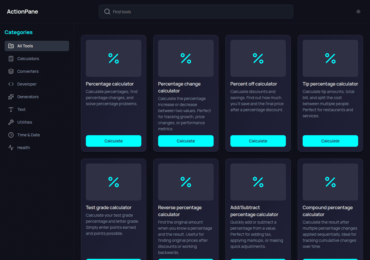 Screenshot of actionpane.com
