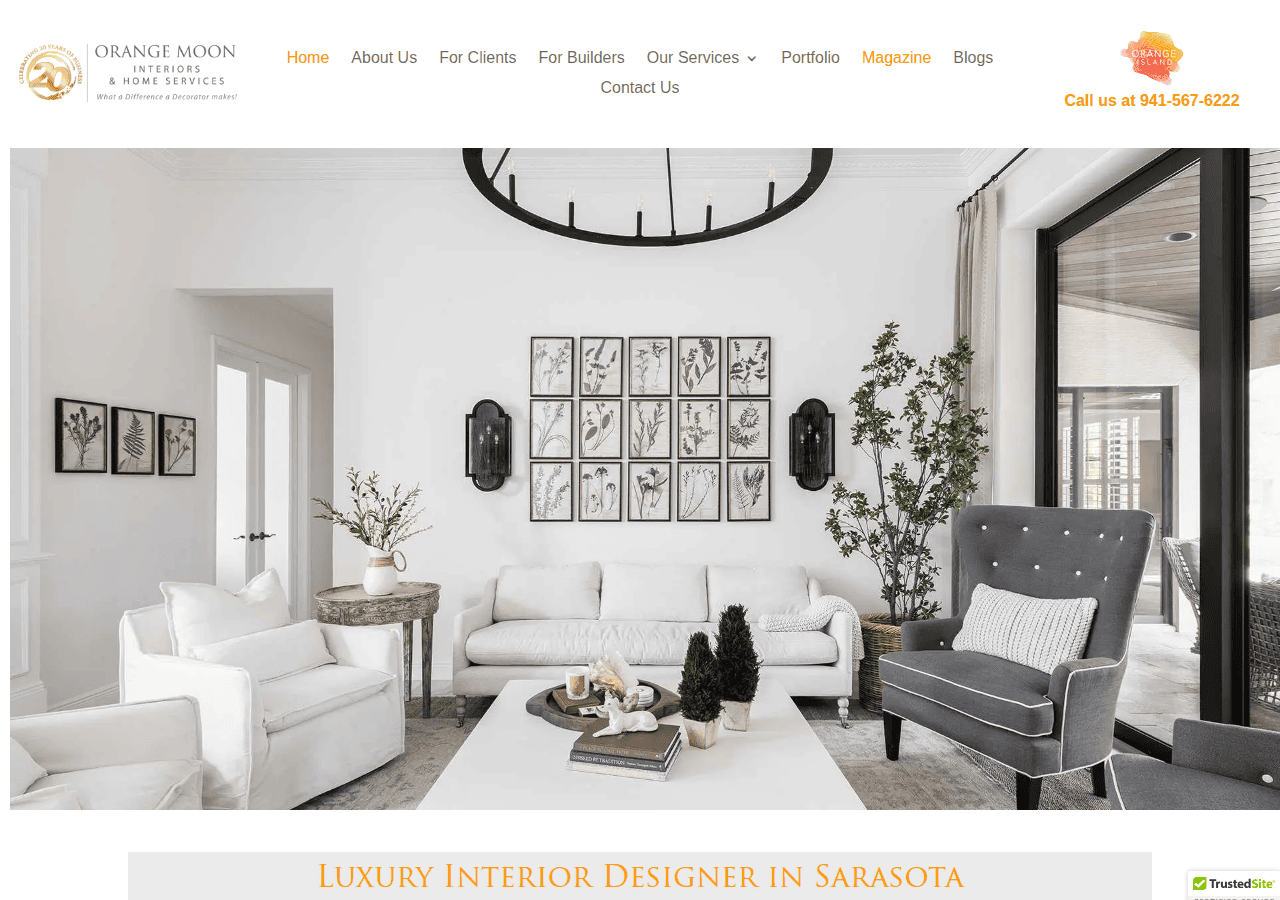 Screenshot of orangemooninteriors.com