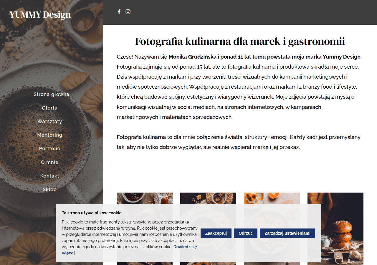 Screenshot of yummyphotography.pl