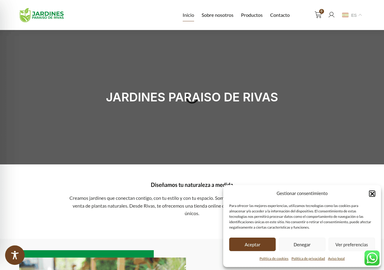 Screenshot of jardinesparaiso.com
