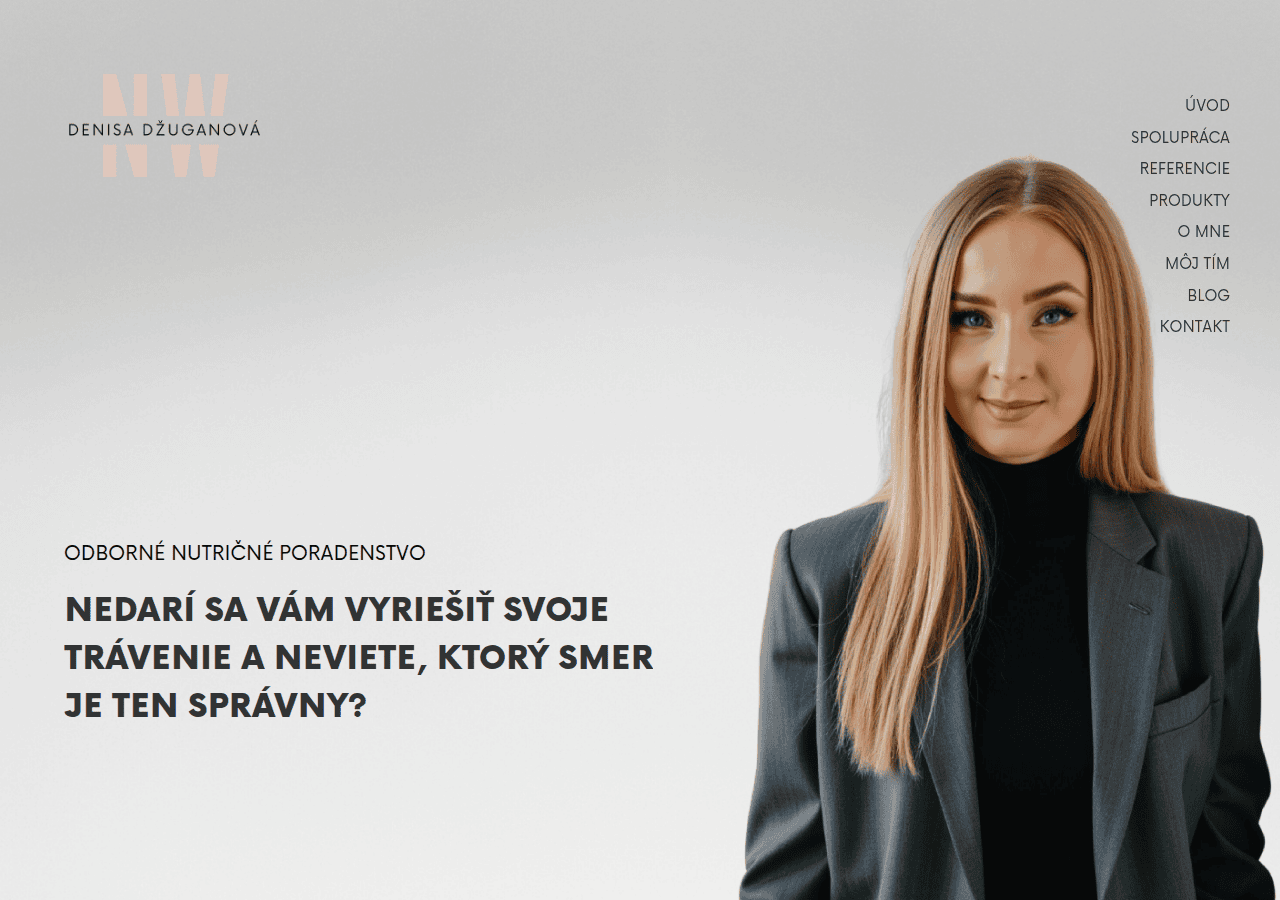 Screenshot of denisadzuganova.com