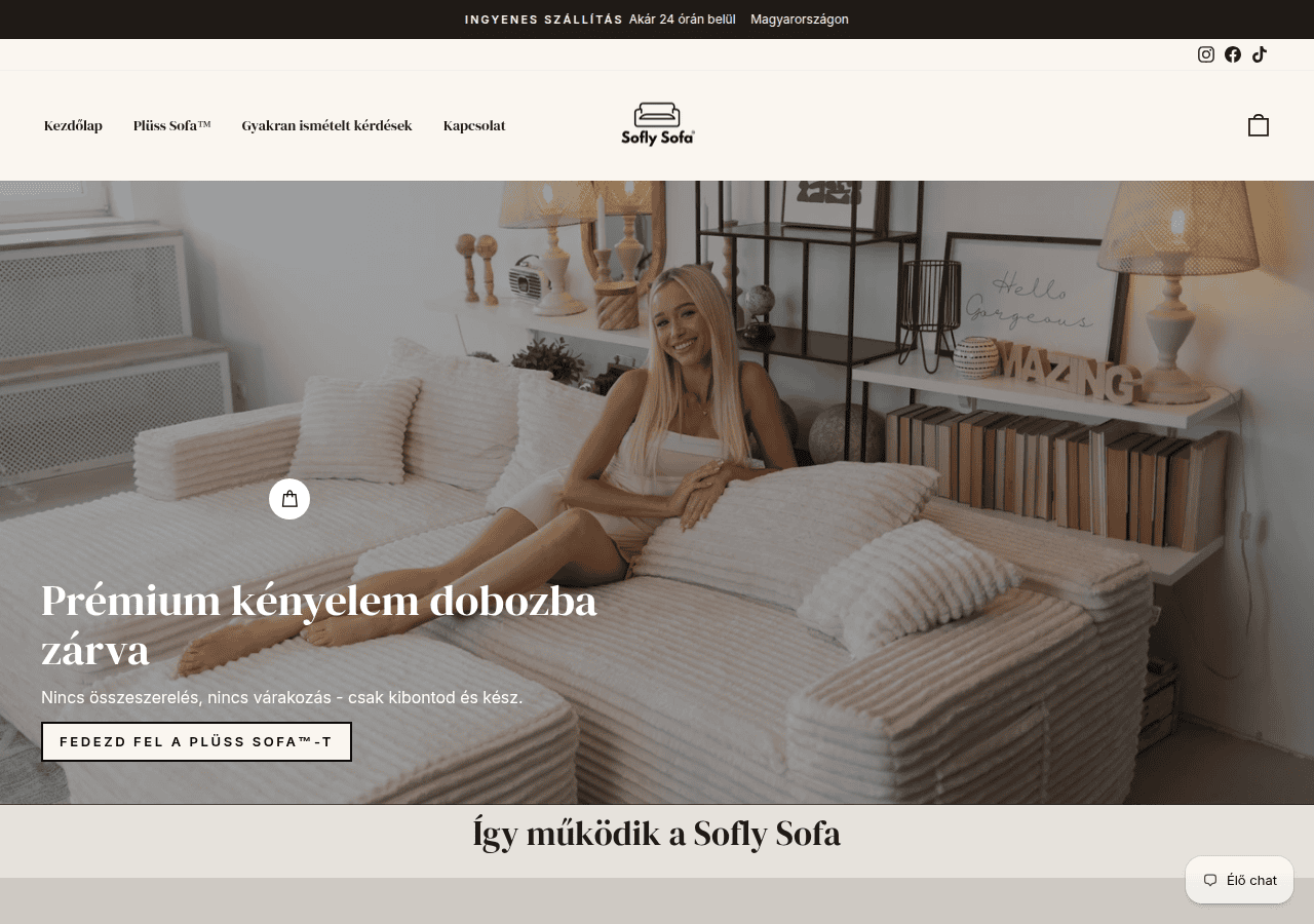 Screenshot of soflysofa.com