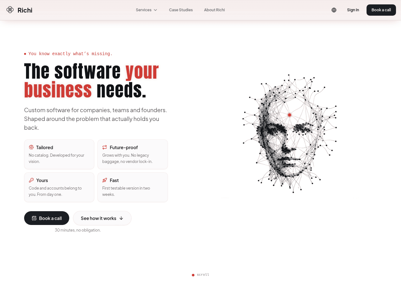 Screenshot of richi.solutions