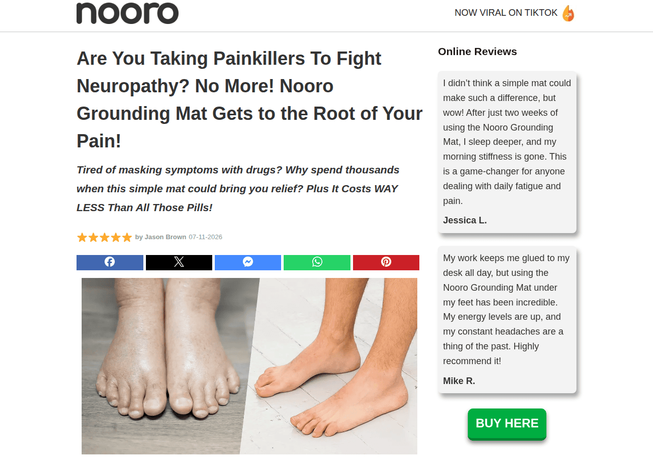 Screenshot of nooro-groundingmat.com