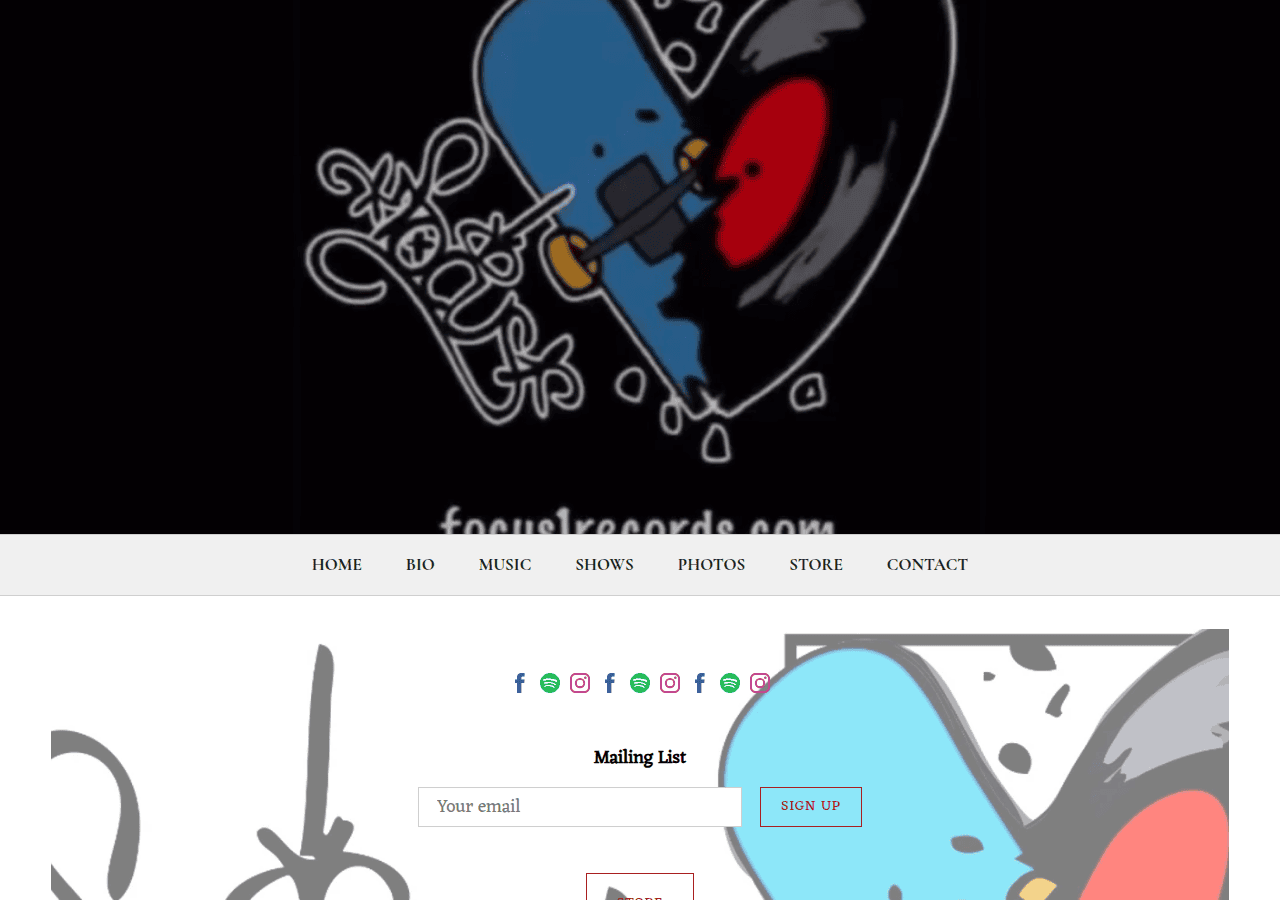Screenshot of focus1records.com