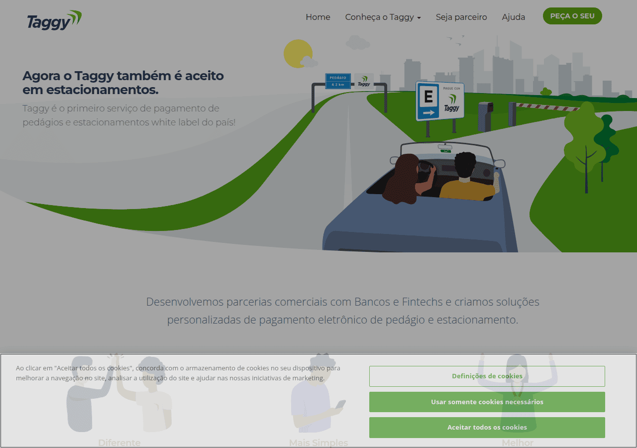Screenshot of taggy.com.br
