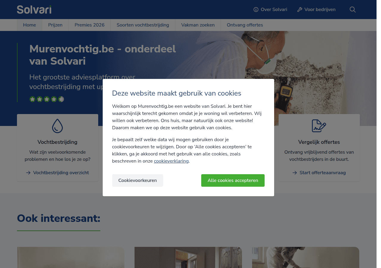 Screenshot of murenvochtig.be