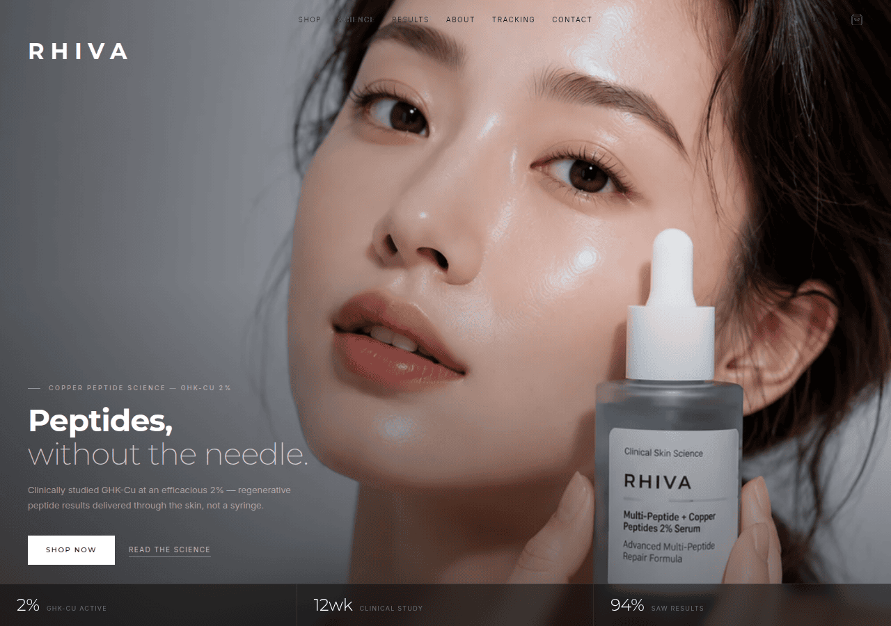 Screenshot of rhivaskin.com