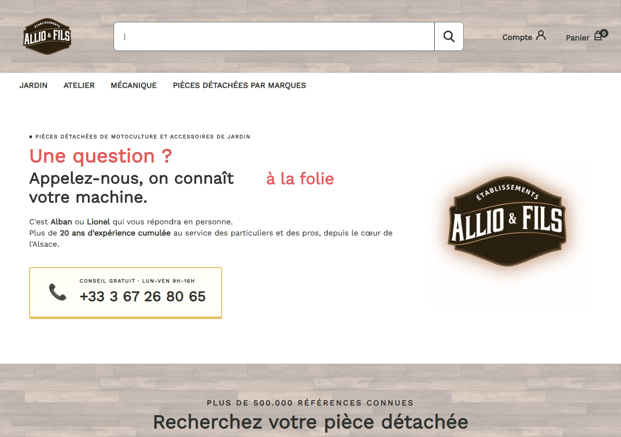 Screenshot of ets-allio.fr