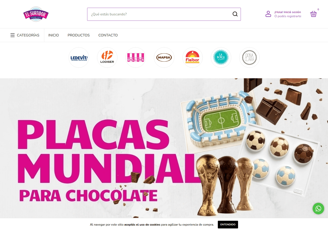 Screenshot of elsurtidortandil.com.ar