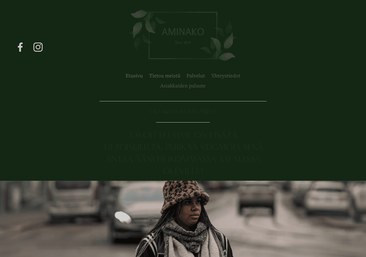 Screenshot of aminako.fi
