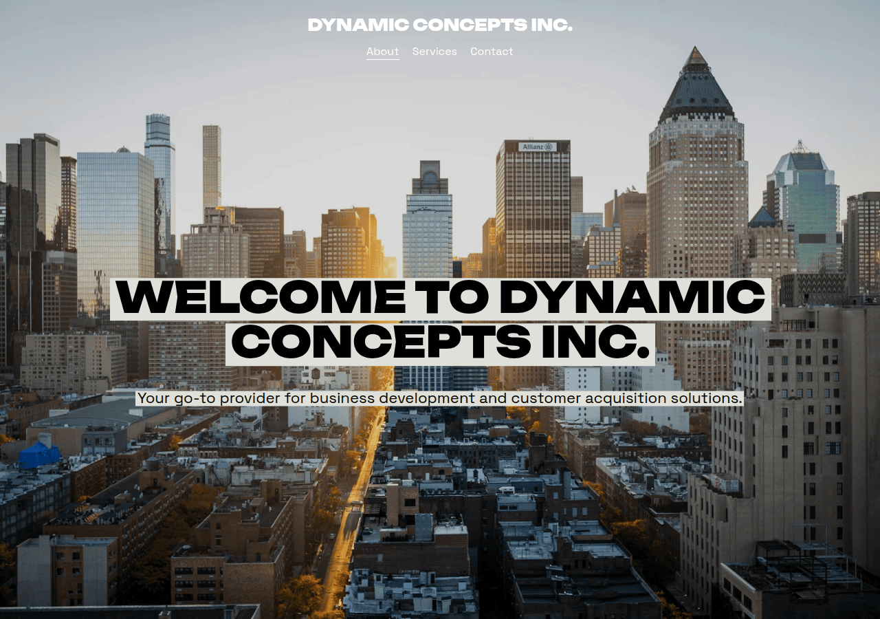 Screenshot of dynamicconcepts-nj.com