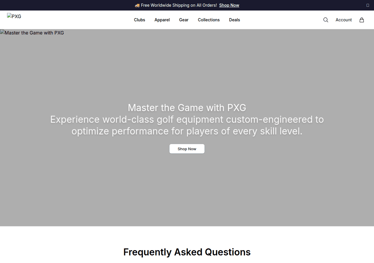 Screenshot of pxgclub.shop