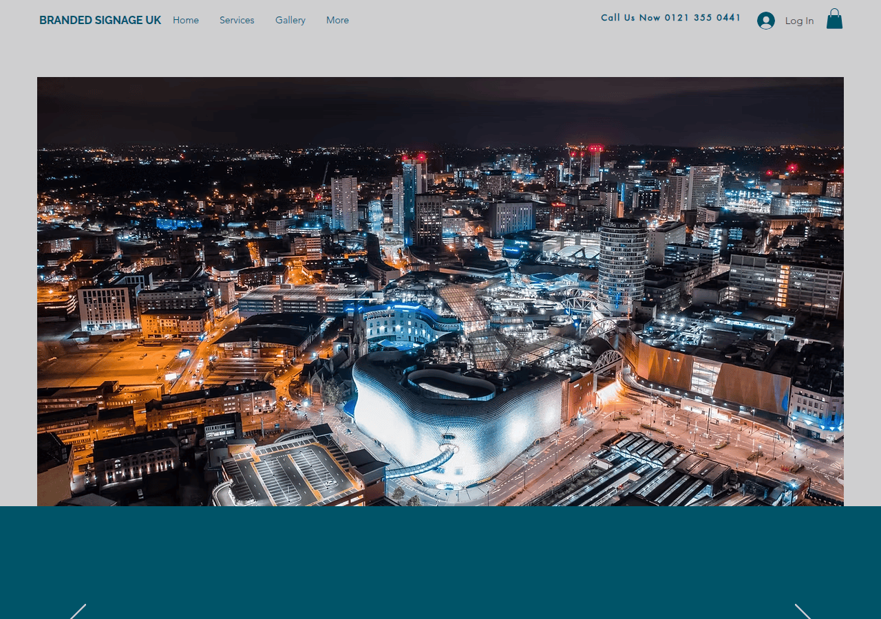Screenshot of brandedsignageuk.com