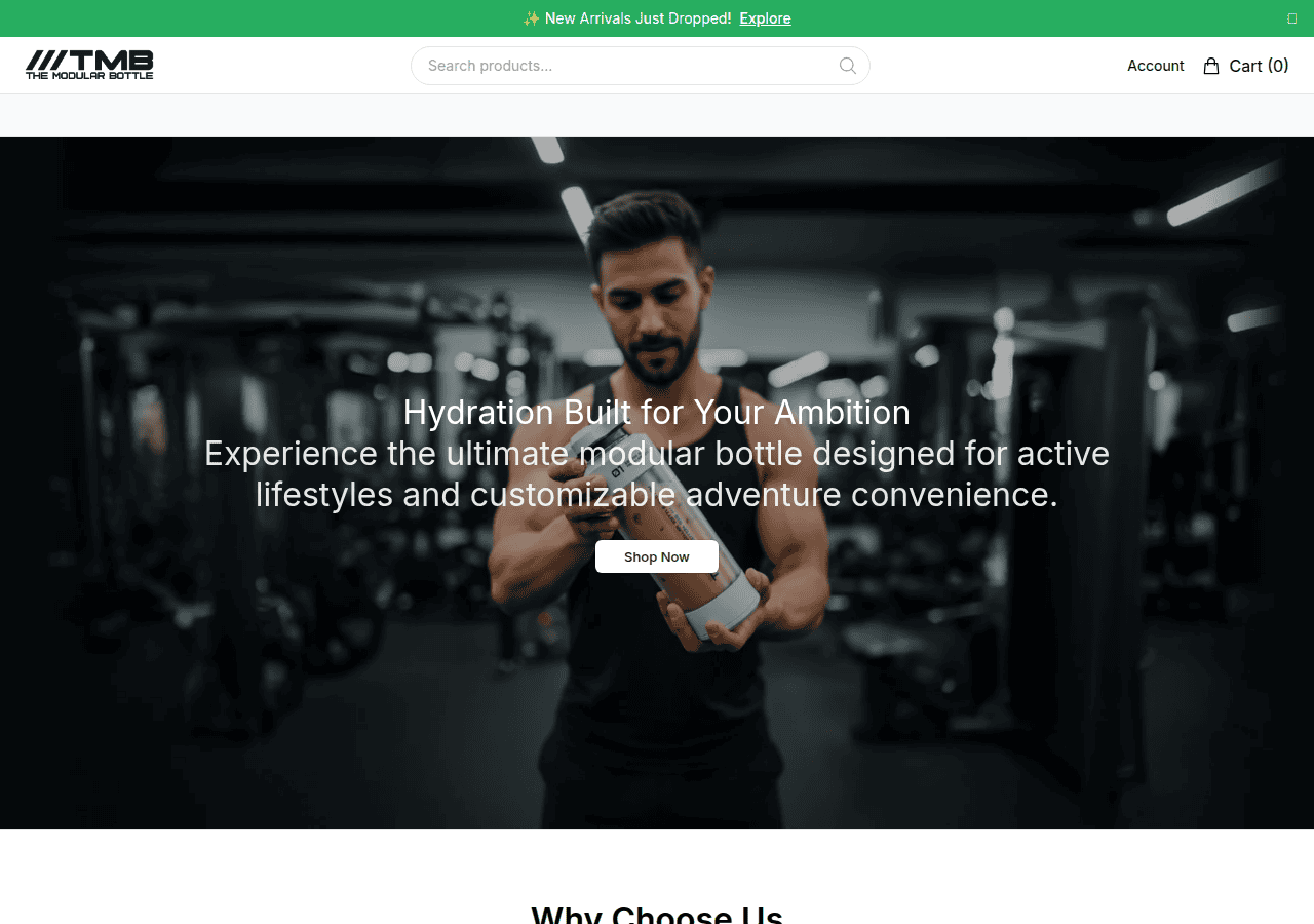Screenshot of bottly.shop