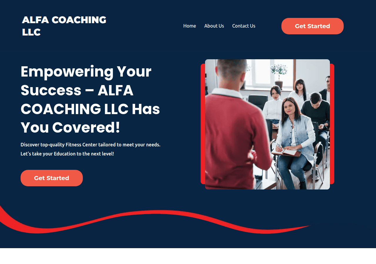 Screenshot of alfa-coaching.com
