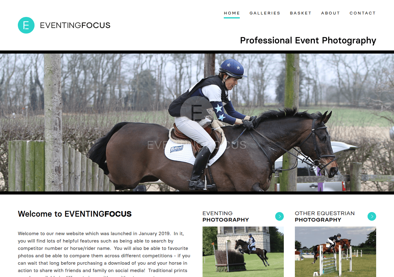 Screenshot of eventingfocus.co.uk