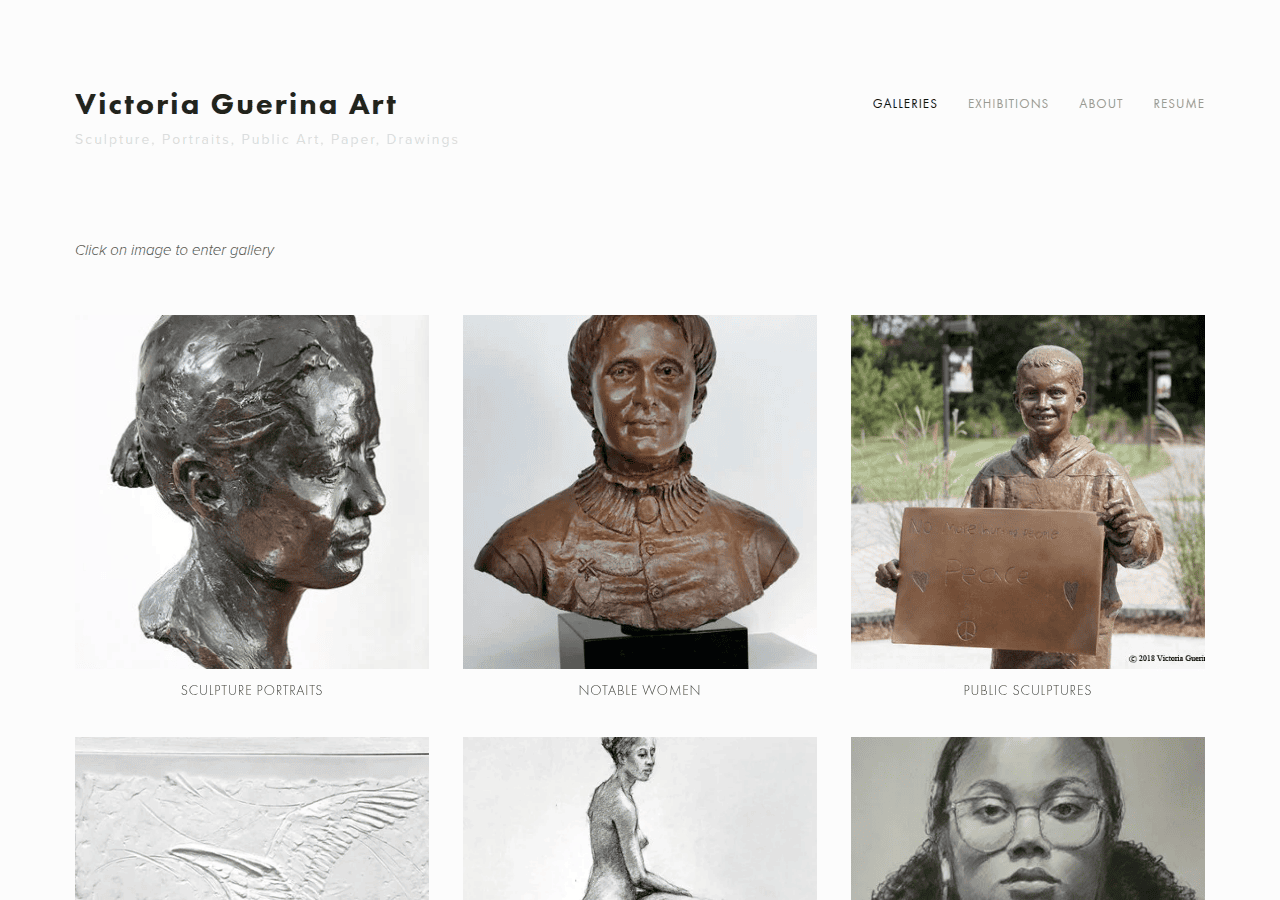 Screenshot of victoriaguerina.com