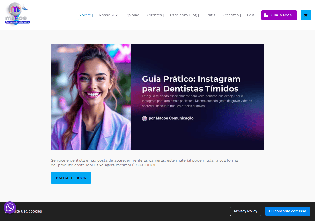 Screenshot of maooe.com.br
