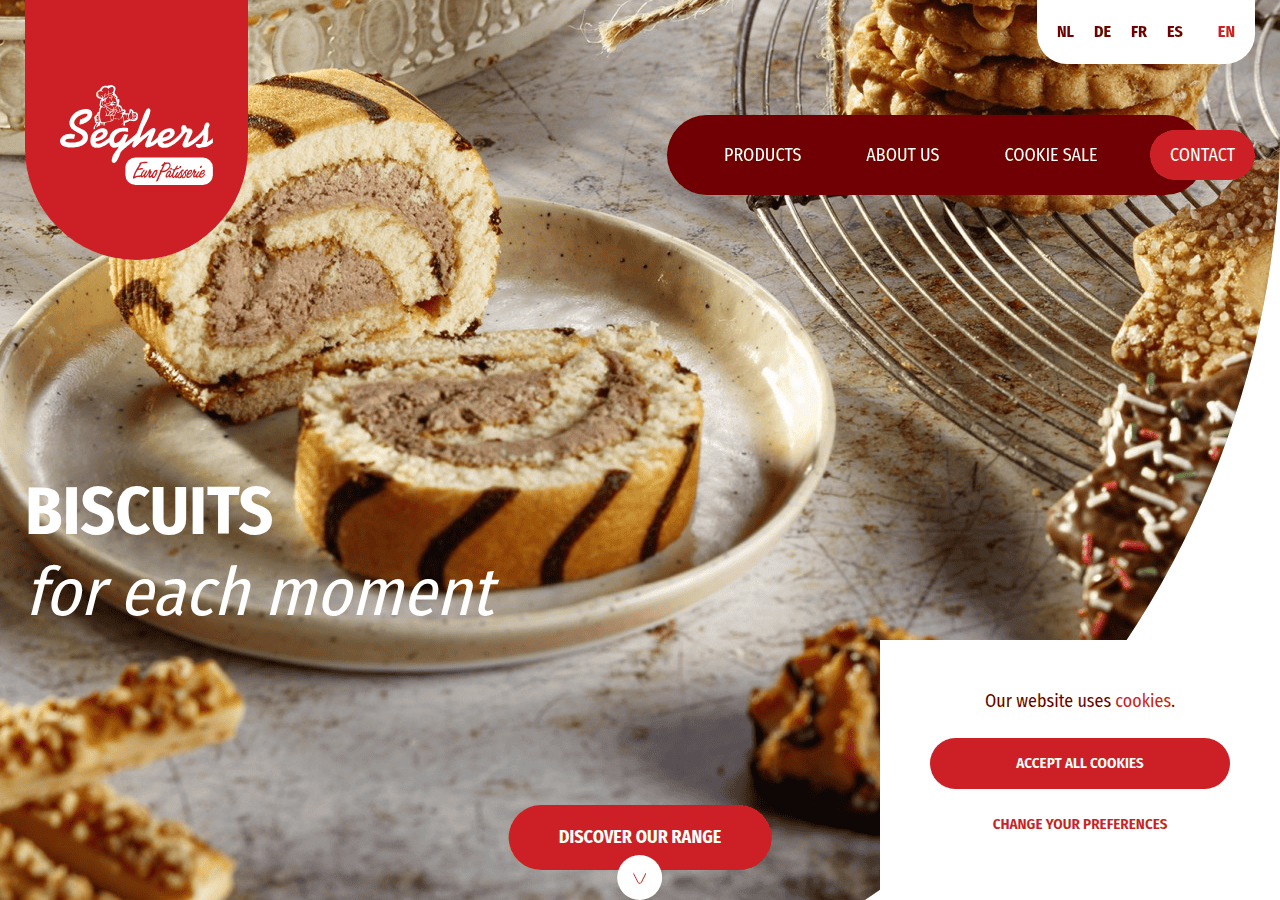 Screenshot of biscuits.be