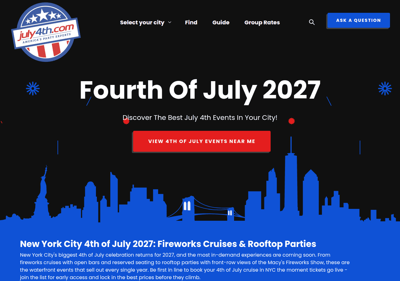 Screenshot of july4th.com