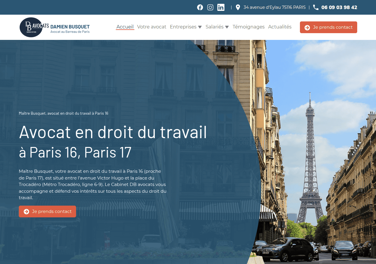 Screenshot of db-avocats.com