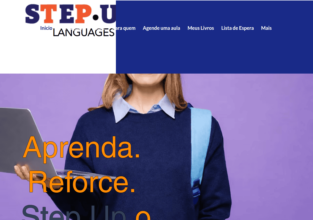 Screenshot of stepupenglishsp.com.br