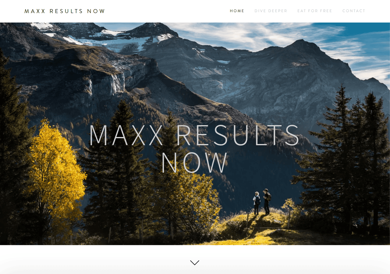 Screenshot of maxxresultsnow.com