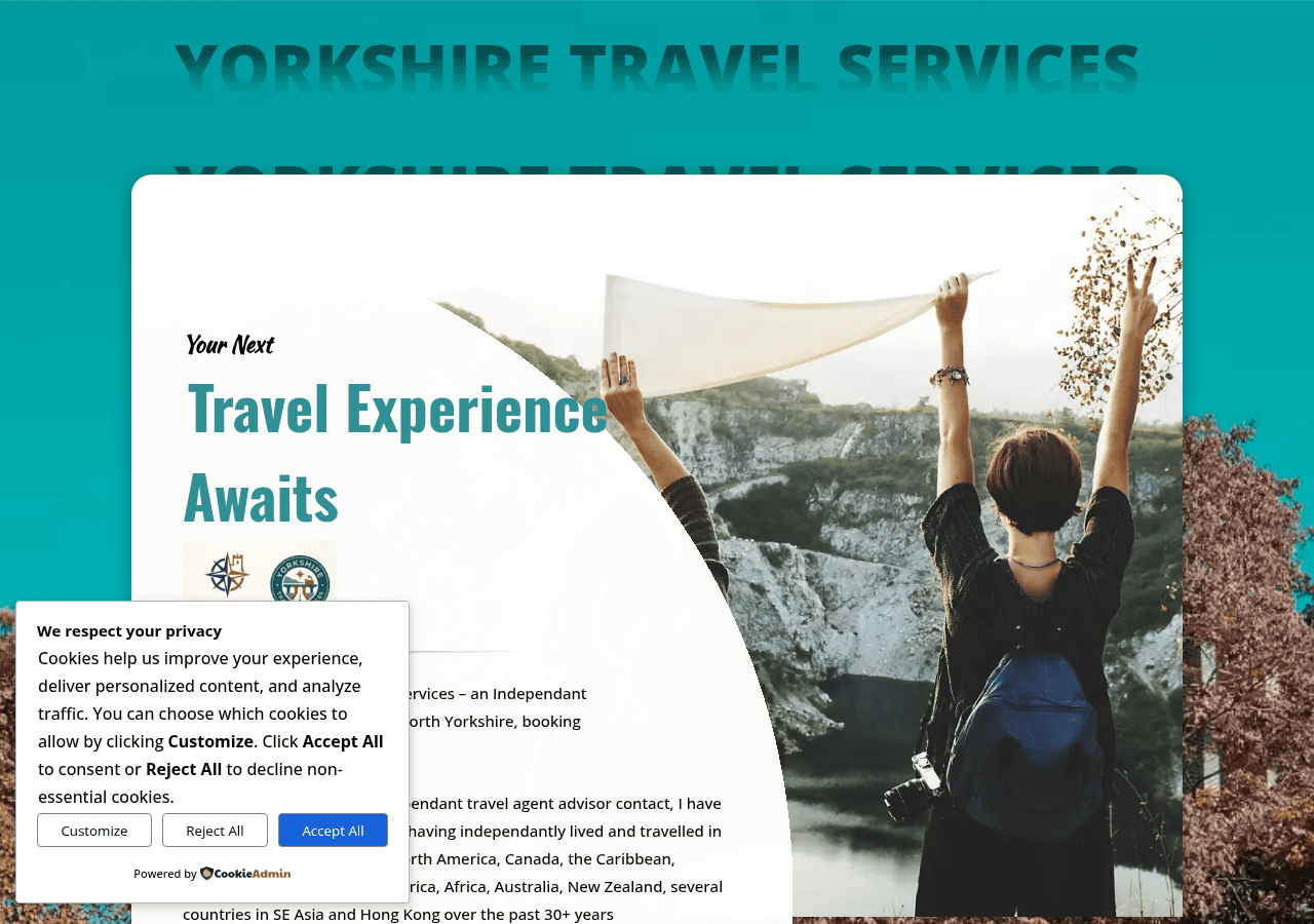 Screenshot of yorkshiretravelservices.co.uk