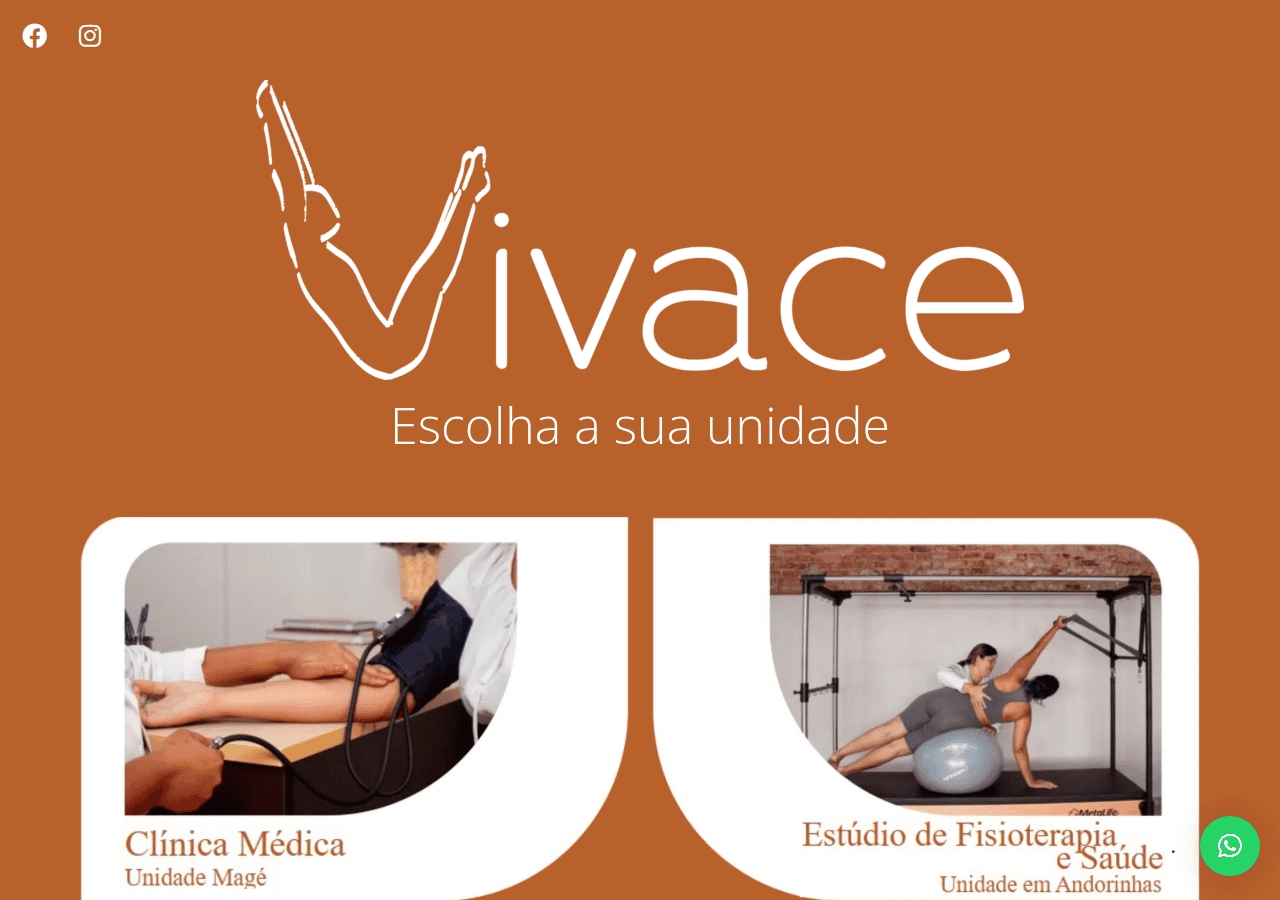 Screenshot of clinicavivace.com.br